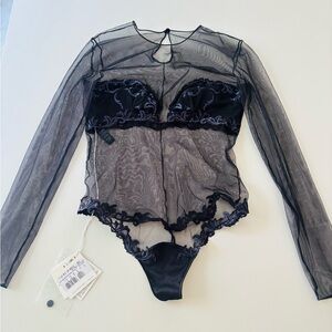 NWT LA PERLA Lace Bodysuit XS